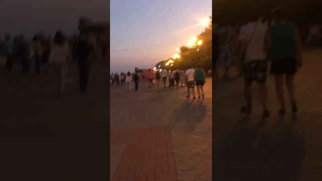 Достопримечательность #алушта#набережная вечерняя