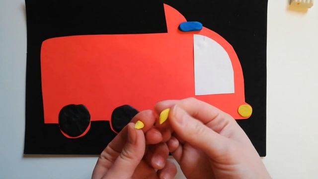 Пожарная машина. Лепка для малышей. смотреть онлайн