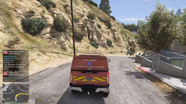 GTA 5 Paramedic Mod Fire Medics Responding To EMS Calls смотреть онлайн