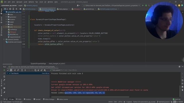 Автоматизация тестирования Python. Динамические свойства | 11 смотреть онлайн