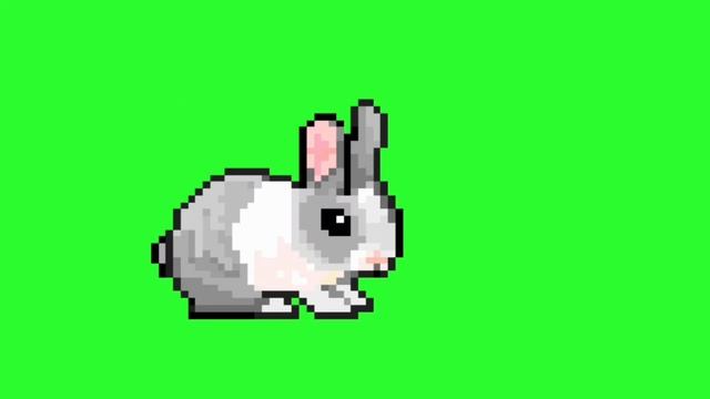 ✔️GREEN SCREEN EFFECTS: Pixel Rabbit смотреть онлайн