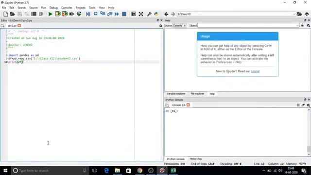 Import data from CSV in Python(without heading) смотреть онлайн