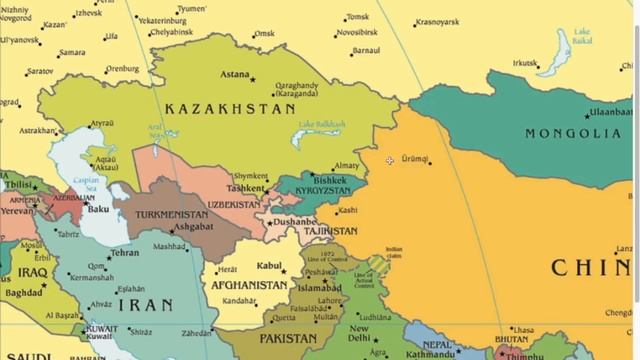 CENTRAL ASIA || World Geography Mapping смотреть онлайн