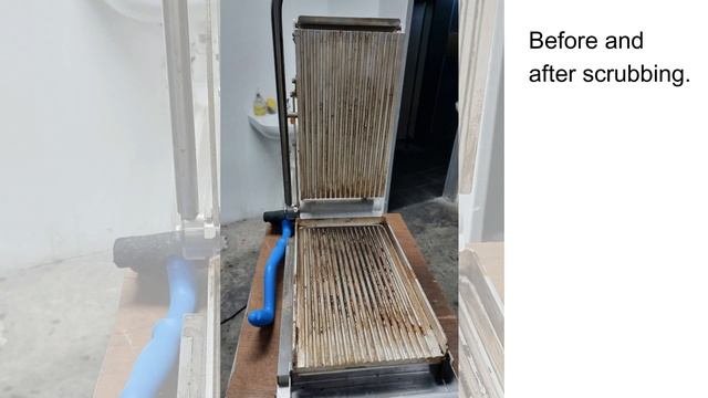 NCG8 contact grill cleaning and prepping for use. смотреть онлайн