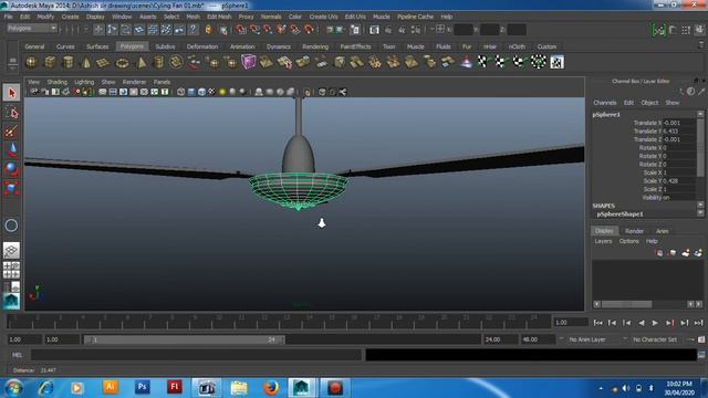 final Ceiling Fan Modeling In Maya ! Tutorial For ITI (G) EP-2 смотреть онлайн