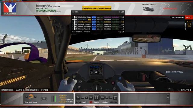 [Mercedes-AMG GT4] - [8:35.42 & 8:34.26] Nürburgring Combined - iRacing смотреть онлайн