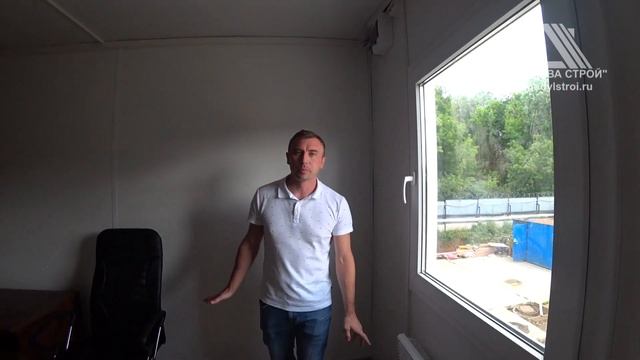 Штаб строительства. Офисное модульное здание. "СК НЕВА СТРОЙ" смотреть онлайн