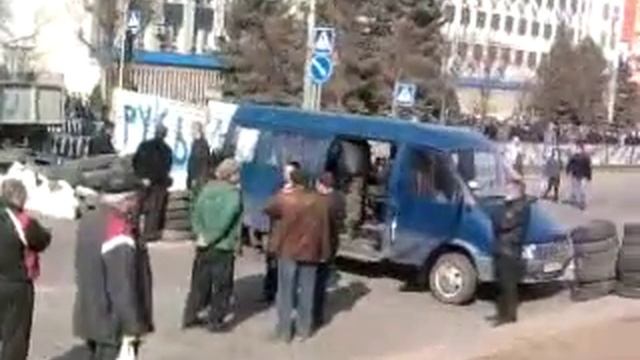 Украина ЗАХВАТ СБУ ЛУГАНСК 06,04,2014 г. Референдум смотреть онлайн