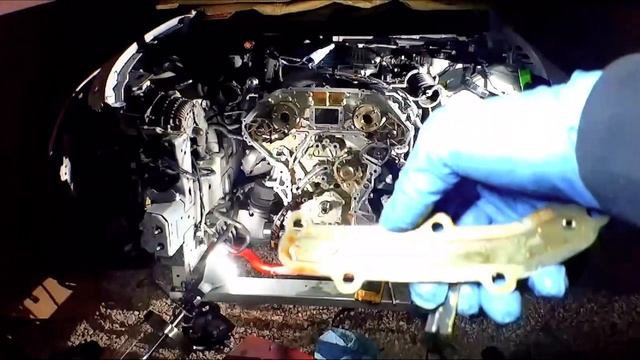 G35 Sedan Get New Z1 Gallery Gaskets, Waterpump, How To Clean Timing Cover! VQ35HR