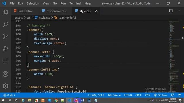 Respnosive Web Design || class 22 || (Responsive part -2) смотреть онлайн