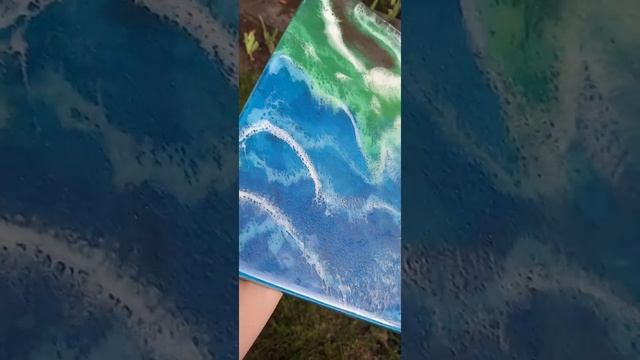 Resin Art Аминная плёнка на картине из эпоксидной смолы смотреть онлайн