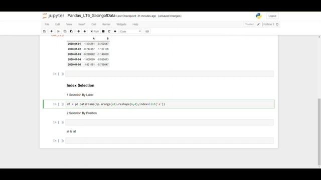 Pandas LT6: Slicing of Data смотреть онлайн