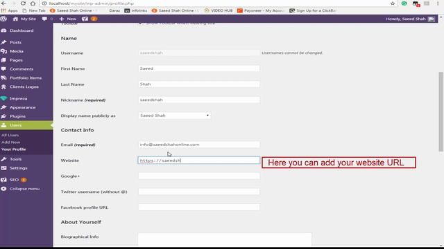 8-How to customize your user profile in WordPress смотреть онлайн
