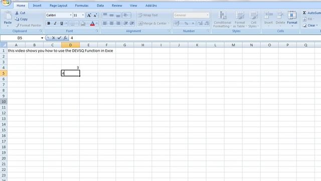 How to use the DEVSQ Function in MS Excel смотреть онлайн