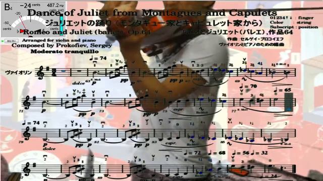 Violin practice 238th, "Dance of Juliet" from Montagues and Capulets, Romeo and Juliet by Prokofiev смотреть онлайн