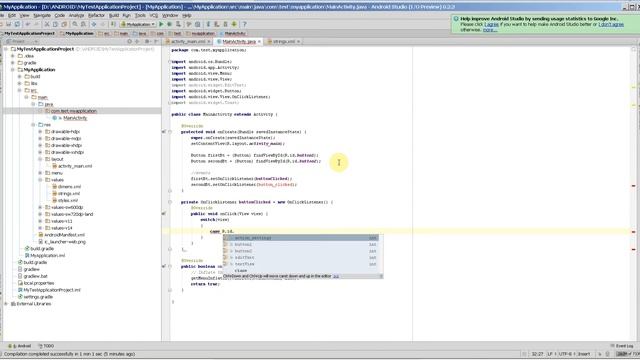 First mobile app using Android Studio смотреть онлайн