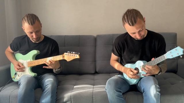 Electric guitar & ukulele (электрогитара и укулеле) смотреть онлайн