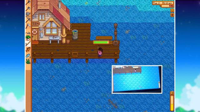How To Fish in Stardew Valley Mobile iOS and Android - Showing Hand Tapping on Screen смотреть онлайн