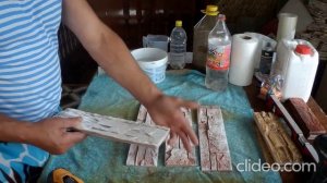 покраска гипсового камня пещерный