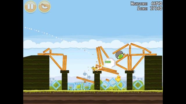 Angry Birds Mighty Hoax 4-4 Walkthrough 3 Star смотреть онлайн