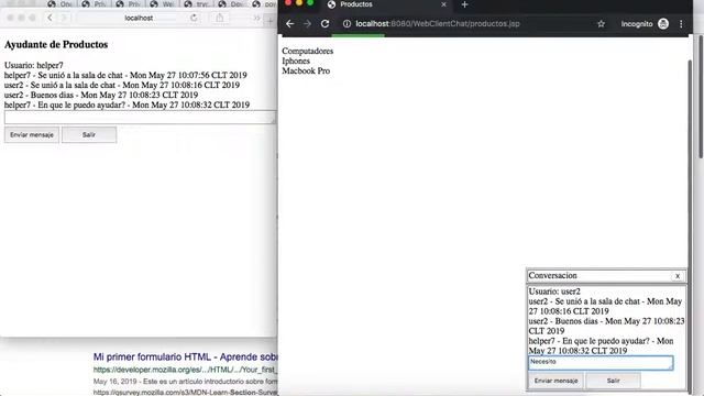 Chat usando Websockets Java смотреть онлайн