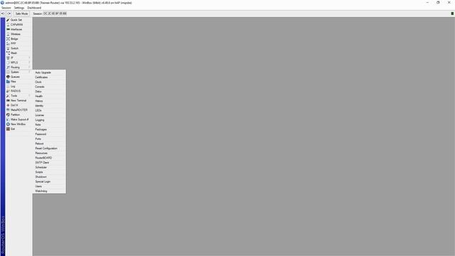 Upgrading RouterOS in WinBox смотреть онлайн