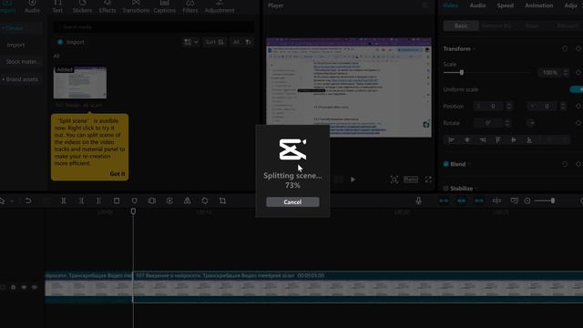 108.Введение в нейросети.Редактируем видео в CaCut