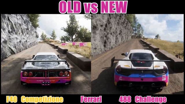 Forza Horizon 5  |  Old Vs New  |  Ferrari F40 Competizione Vs 488 Challenge  |  Hill Climb Monster