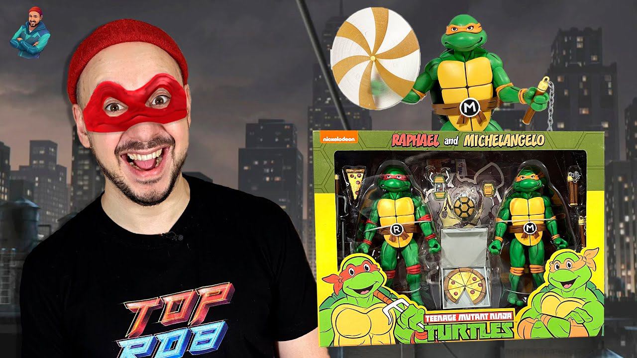 ЧЕРЕПАШКИ-НИНДЗЯ ОТ NECA! TMNT ФИГУРКИ: МИКЕЛАНДЖЕЛО И РАФАЕЛЬ! МЕГА ТОП РОБ РАСПАКОВКА! смотреть онлайн