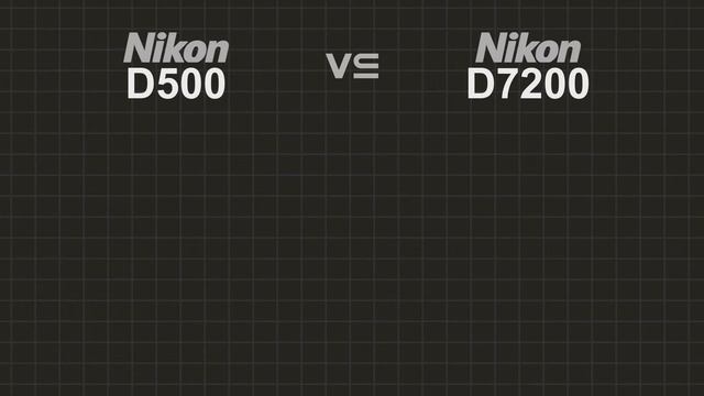 Nikon D500 vs Nikon D7200 смотреть онлайн
