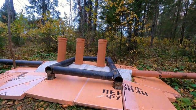 Штукатурим печь. Теплоизоляция септика и колодца. смотреть онлайн