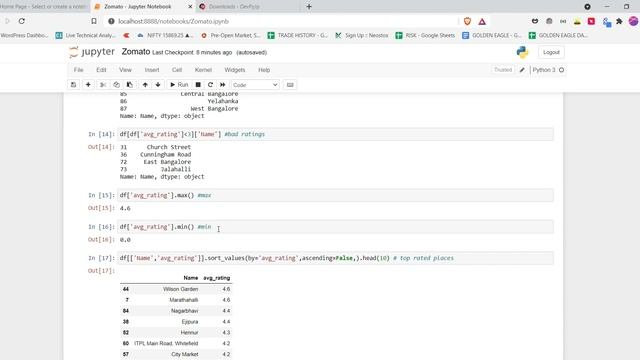 Data analysis on Zomato Dataset with Python | How to plot locations using Python in Telugu смотреть онлайн