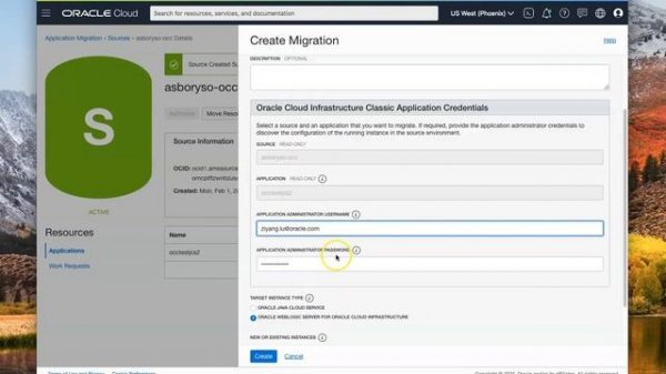 Application Migration Service: Cloud@Customer JCS to WLS on OCI