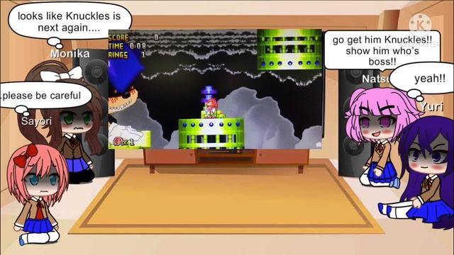 DDLC Reacts To Sonic.exe Spirits Of Hell Final Part!! #sonicexe #ddlc #reactionvideo