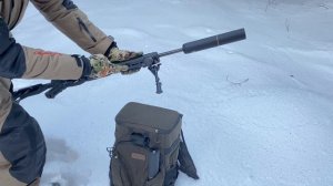 Карабин ЛОСЬ 145 кал 308 со складным прикладом + ДТК, закрытого типа StalonXE149, промокод 5% скодк