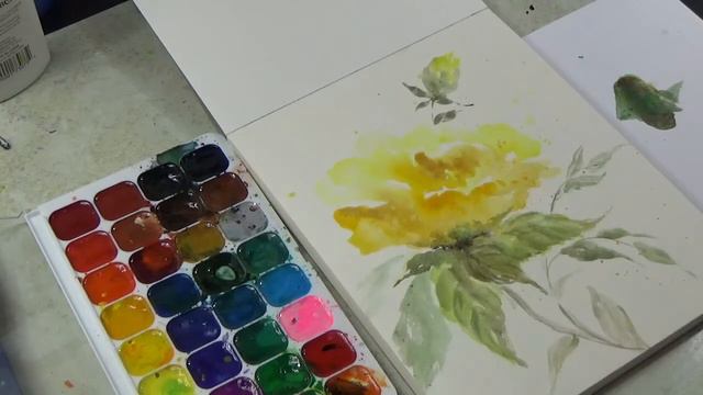 DRAW A YELLOW FLOWER ADD Metal Flakes смотреть онлайн