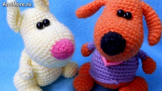 Амигуруми: схема Маленький Пёсик. Игрушки вязаные крючком - Free crochet patterns. смотреть онлайн
