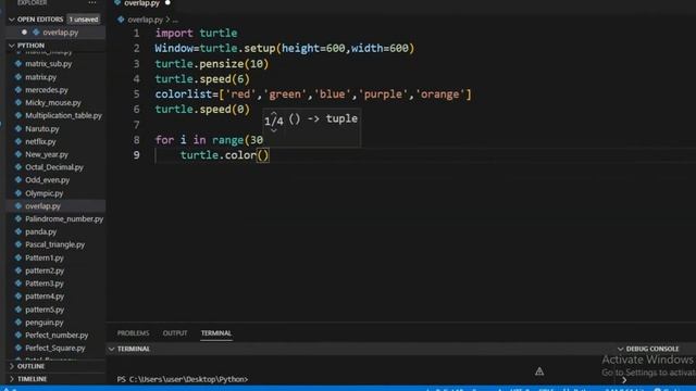 How to draw an overlap circle using python code? смотреть онлайн