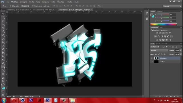 creare un logo professionale [ graffiti ] con Cinema 4D e Photoshop [PART 2] смотреть онлайн
