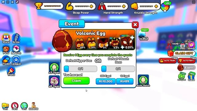 ПОЛУЧИ БЕСПЛАТНЫЙ ГЕЙМПАСС В ARM WRESTLE SIMULATOR В РОБЛОКС!!! ROBLOX смотреть онлайн