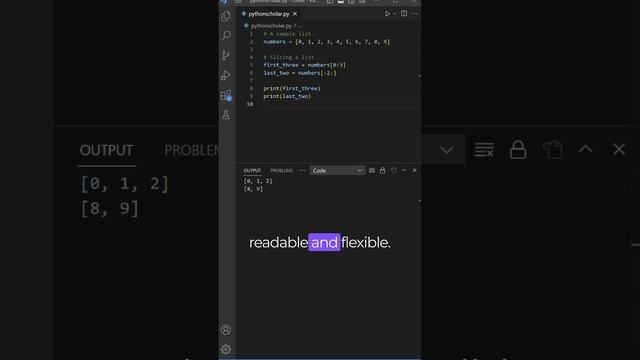 Python- List Slicing for Powerful Indexing #python #coding #programming смотреть онлайн