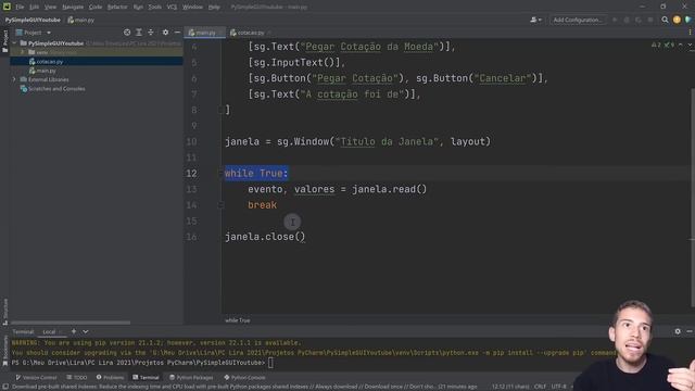 Criar Janelas Para seu Código com PySimpleGUI смотреть онлайн
