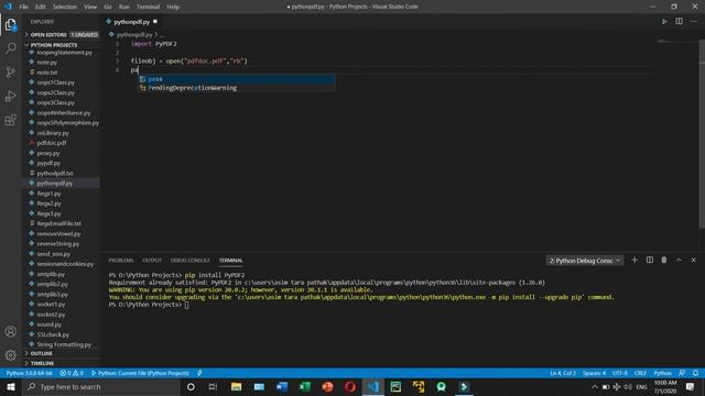 Extract Text from PDF Using Python (PyPDF2 Module) смотреть онлайн