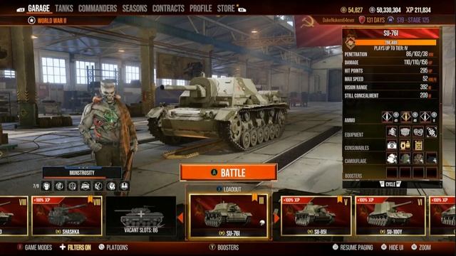 SU-76i Sniper Tank Destroyer Ace Tanker Badge game 10 Kills (part 2) World of Tanks console XBOX PS смотреть онлайн