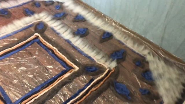 Плед из шерсти [ Мокрое валяние ] мастеркласс от Ирины смотреть онлайн