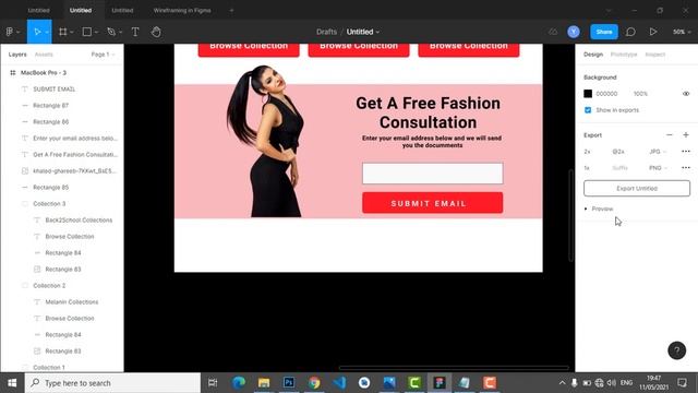 Figma Women Fashion Website Design UI Tutorial смотреть онлайн