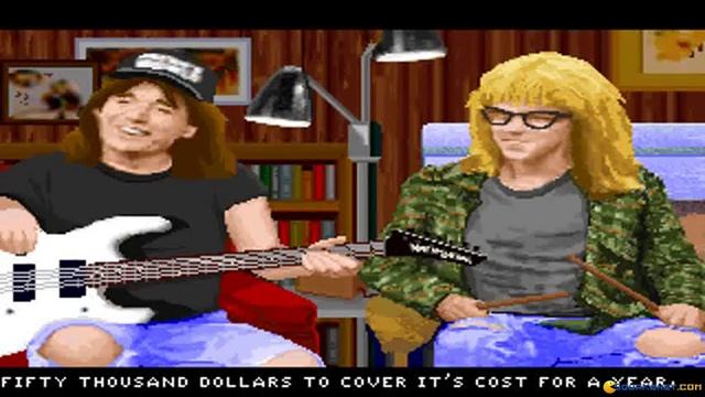 Wayne's World Gameplay (PC Game, 1993)