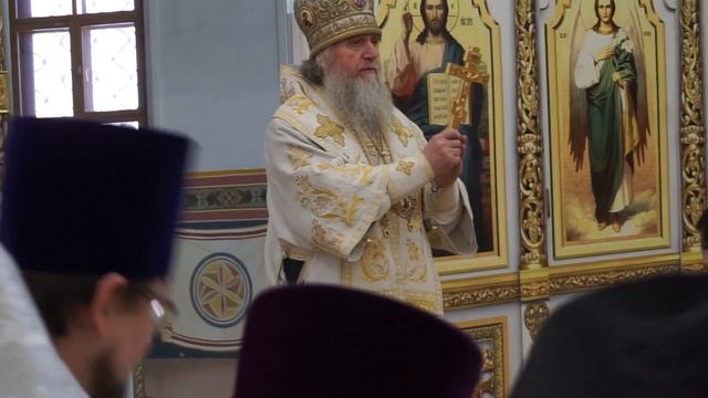 Многолетие архиепископу Димитрию в храме святой Ирины смотреть онлайн