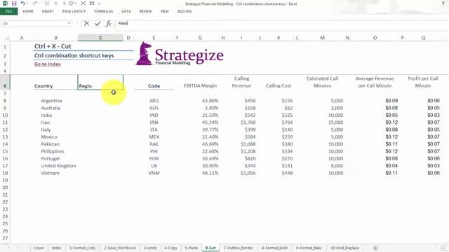 Excel Ctrl combination shortcut keys смотреть онлайн