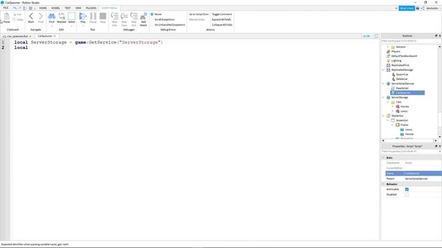 How to make a Car Spawner in Roblox Studio смотреть онлайн